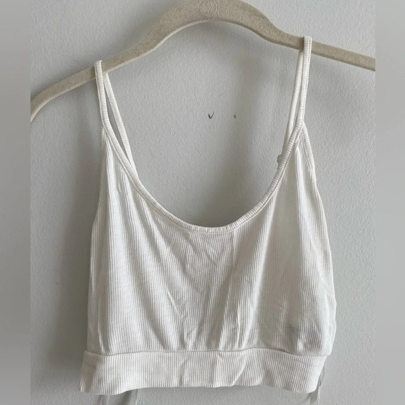 White Comfortable Joe Fresh Pyjama Set Crop Tank & Pants  size XS - Picture 2 of 7